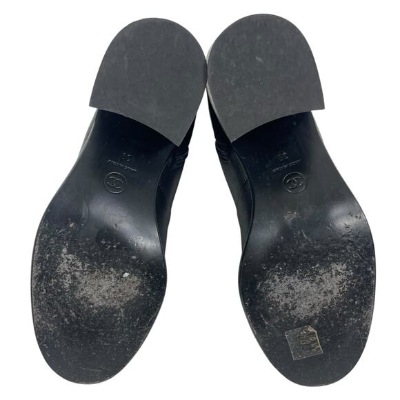 Chanel Coco Mark Logo Cap Toe Chain Short Leather Boots Black Size 39 - Picture 11 of 16